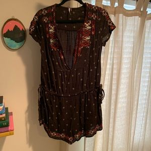 Free People embroidered romper
